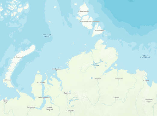 Новое оформление на геопортале RuMap